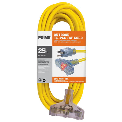 12/3 SJTW Jobsite® Triple Tap Extension Cord