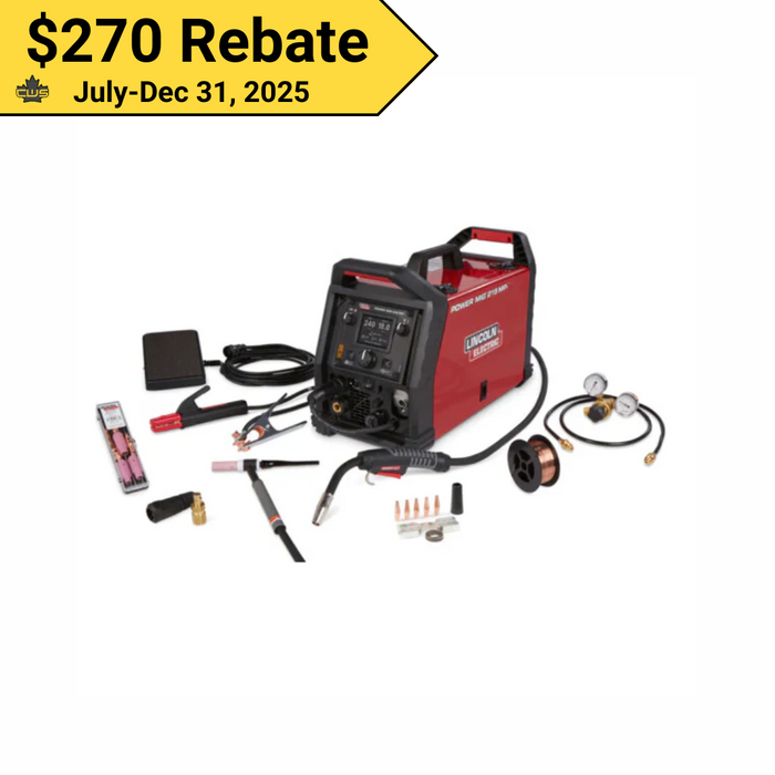 Lincoln Power MIG 215 MPi TIG One-Pak