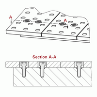 StrongHand Reversible Table Plates, For MAX Slotted Tables Diagram