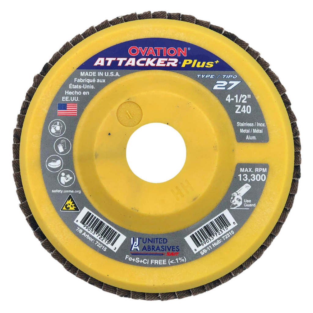 Shop Sait Ovation Attacker Plus+ High Density Flap Discs Canada