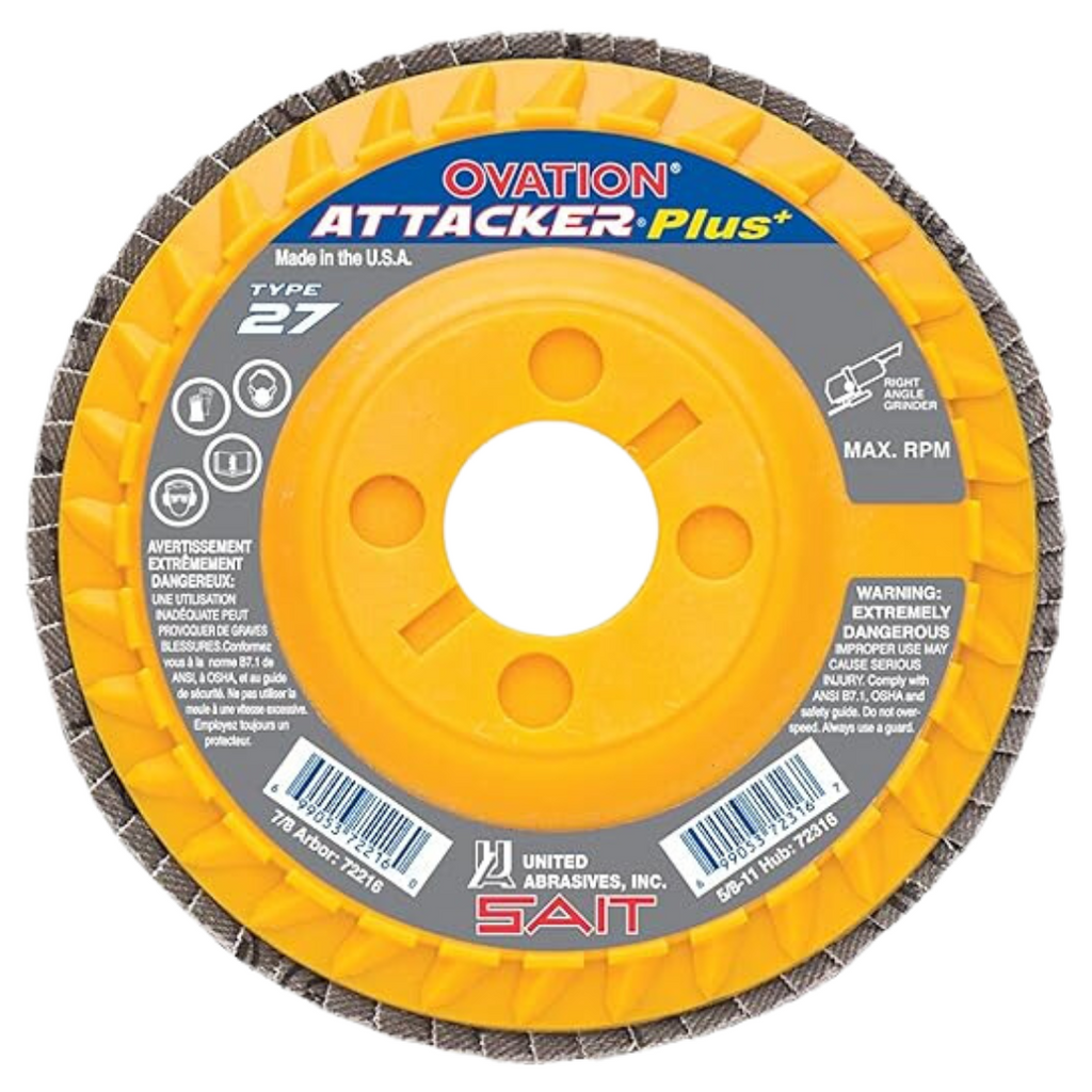 Shop Sait Ovation Attacker Plus+ High Density Flap Discs Canada