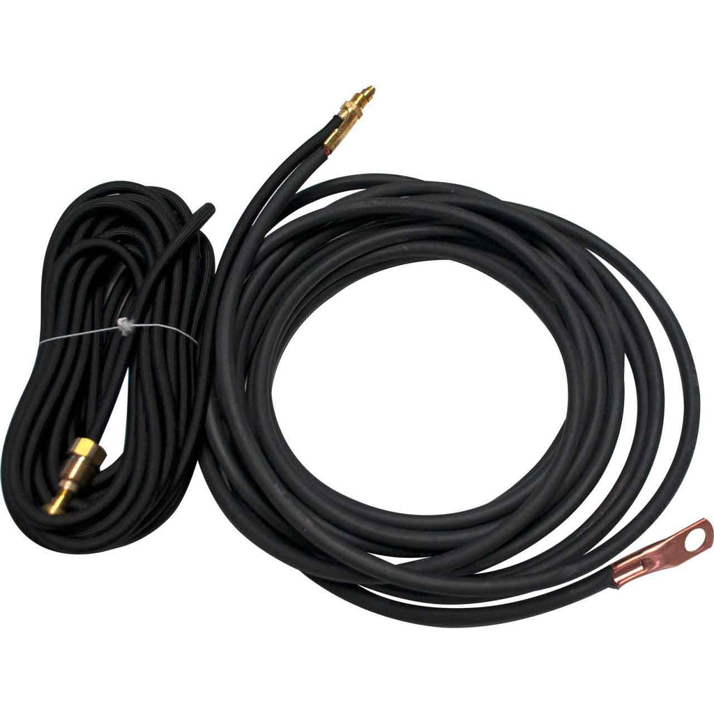 CK Worldwide Superflex TIG Torch Power Cable – 25ft Replacement Cord 57Y03RSF, 3/8x24 RH, For Series 9 & 17 Air-Cooled Torches, Silicone Rubber