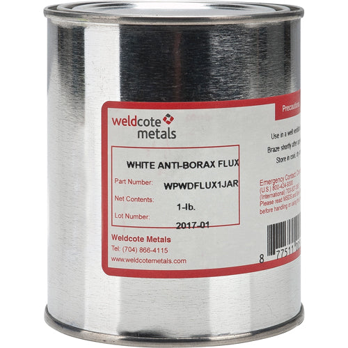 Weldcote White Anti Borax Flux - Bemidji Welder's Supply