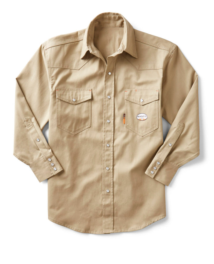Rasco FR Lightweight Work Shirt (Khaki) - FR1003