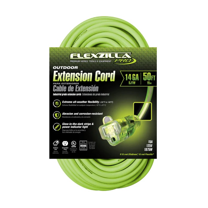 Flexzilla® Pro Ultra Flexible Outdoor Extension Cord – Canada Welding  Supply Inc.