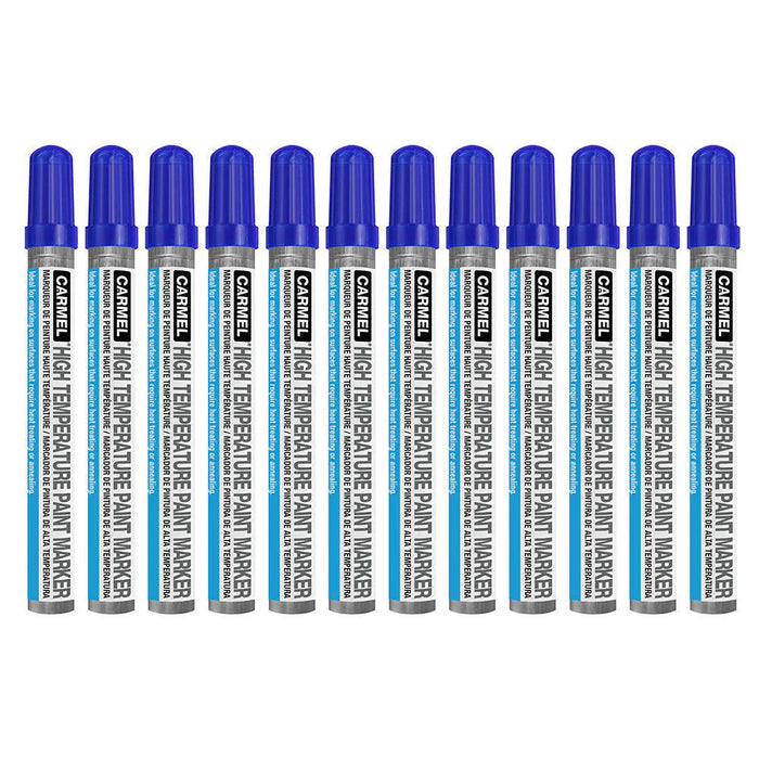 Blue High Temperature Paint Marker (12/Pack)