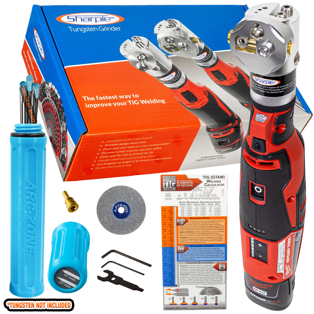 Cordless Sharpie DX Tungsten Grinder Adjustable 15°-45°