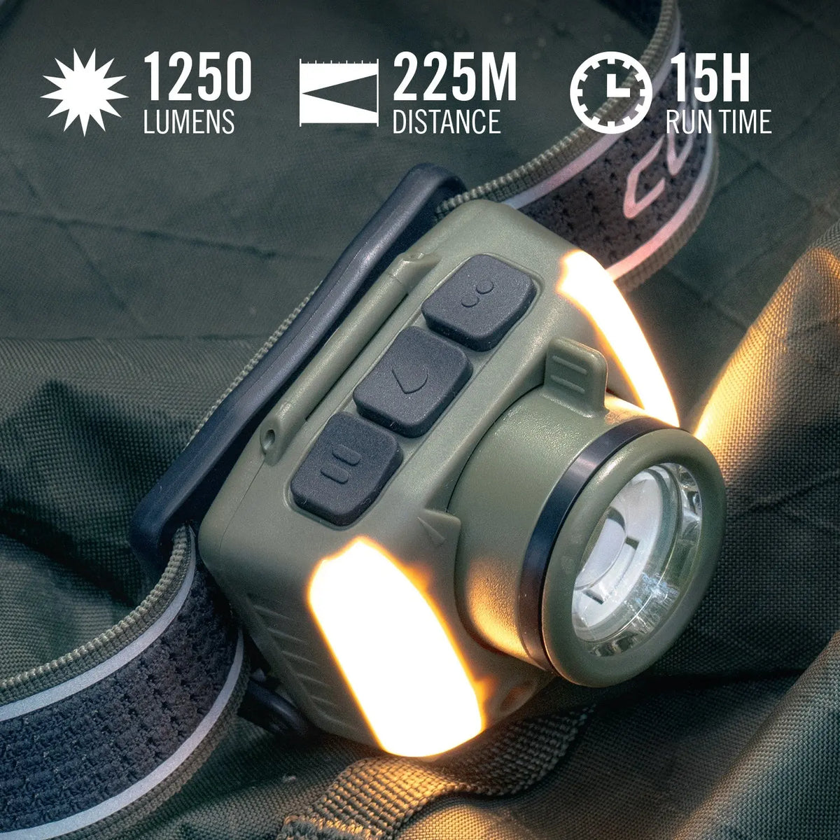 Coast FL97R 1250 Lumen Rechargeable Voice Controlled Headlamp