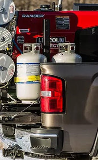 Welding Skid Dual Propane Cylinder Post