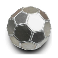3D Soccer Ball - Aluminum