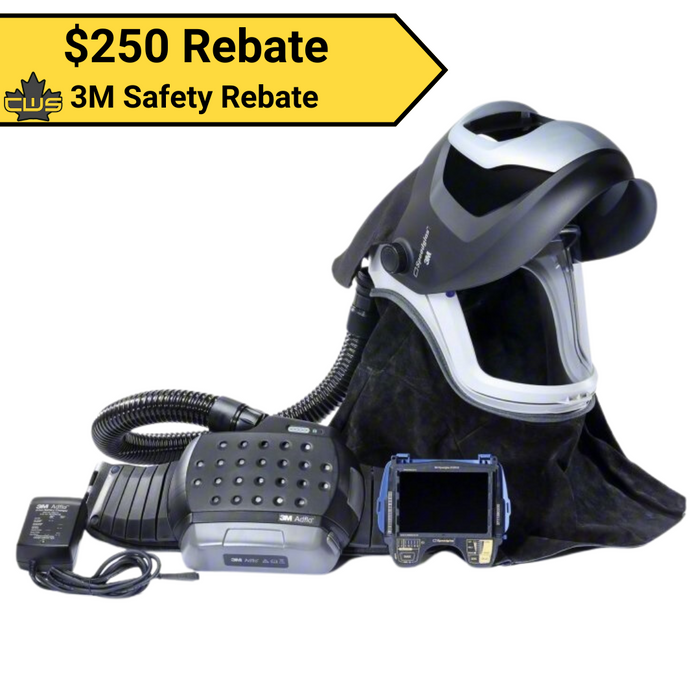 Adflo PAPR and 3M Versaflo M-Series Welding Helmet Kit with 3M Speedglas Welding Shield, 38‐1101‐30iSW