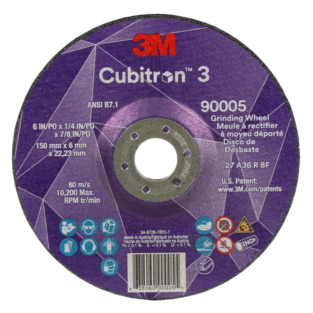 3M™ Cubitron™ 3 Grinding Wheels, Type 27 Depressed Centre