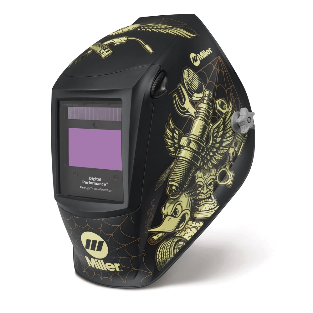 Miller Digital Performance Welding Helmet, Throttle, Clearlight 4x