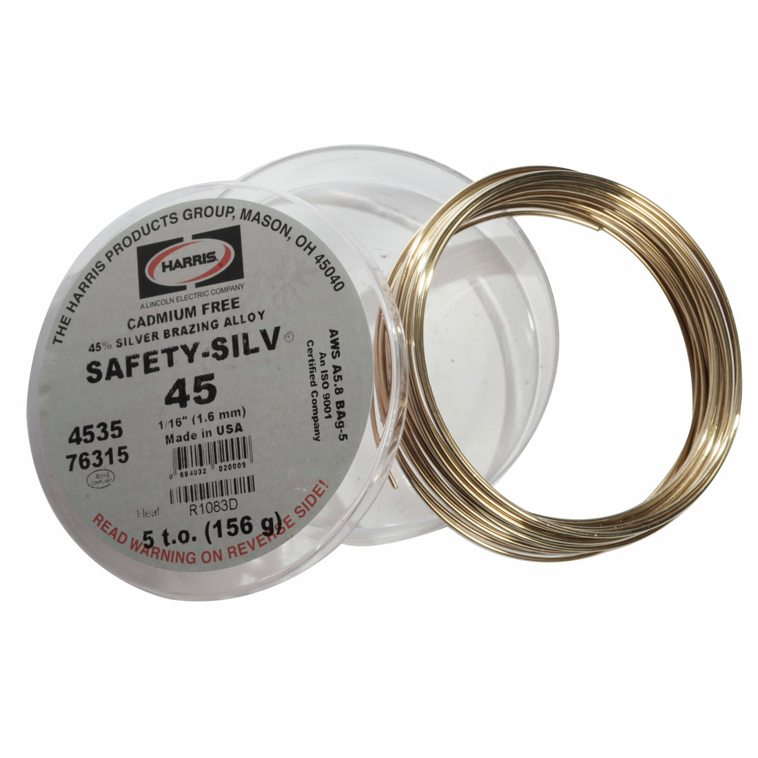 Harris Safety-Silv® 45% Silver Solder Brazing Alloy