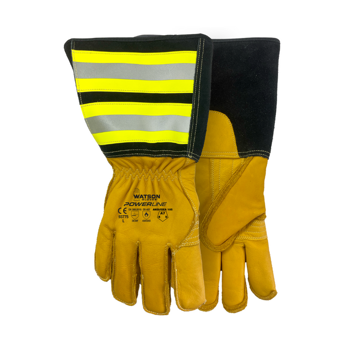 Watson 93775 Insulated Powerline Welding Glove, 6" Hi Viz Cuffs