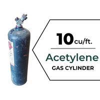 10 cu/ft. MC-Tank Acetylene Gas Cylinder - Full