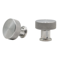 Aluminum Outlaw Leather Helmet Knobs
