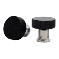 Black Outlaw Leather Welding Helmet Knobs