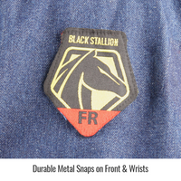 Black Stallion FS8-DNM Flame-Resistant Denim Work Shirt