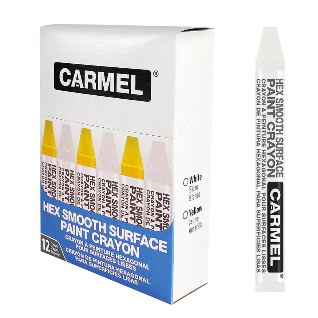 Hex Smooth Surface Paint Crayon (12/Pack)