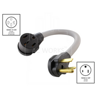 EV Power Adapter Cord For Tesla From 6-50 Welder Plug