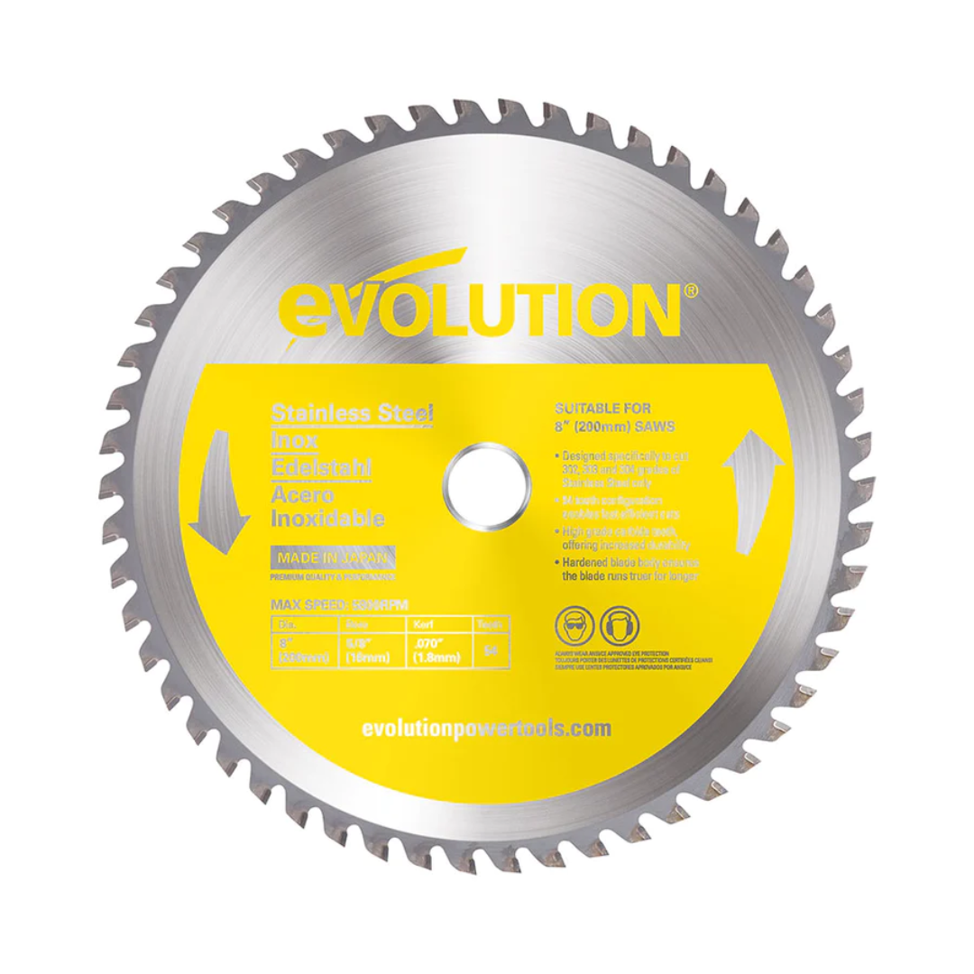 Evolution 8" Metal Cutting TCT Blades