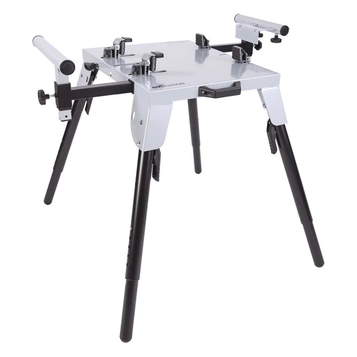 Universal Chop Saw Stand With Telescopic Arms And Folding Legs