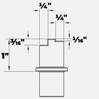 Fireball Tool Work Holding Pins for Sidekick Vise -3/4" System