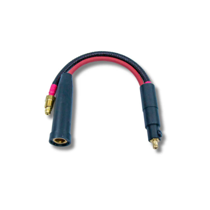 Heavy Hitters TIG Rig Pigtail Adapter – 10-25 Mini Dinse with Inline Gas