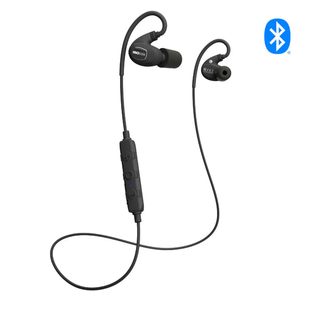 ISOTUNES PRO 2.0 Noise Isolating Bluetooth Earbuds Matte Black - IT-23