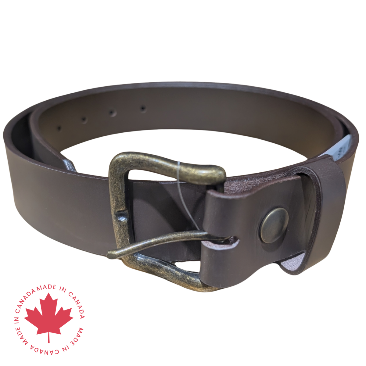 Dark Brown JAudet Leather Belt