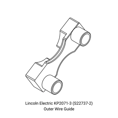 Lincoln Electric KP2071-3 (S22737-2), Wire Guide Assembly Outer - 2 Roll