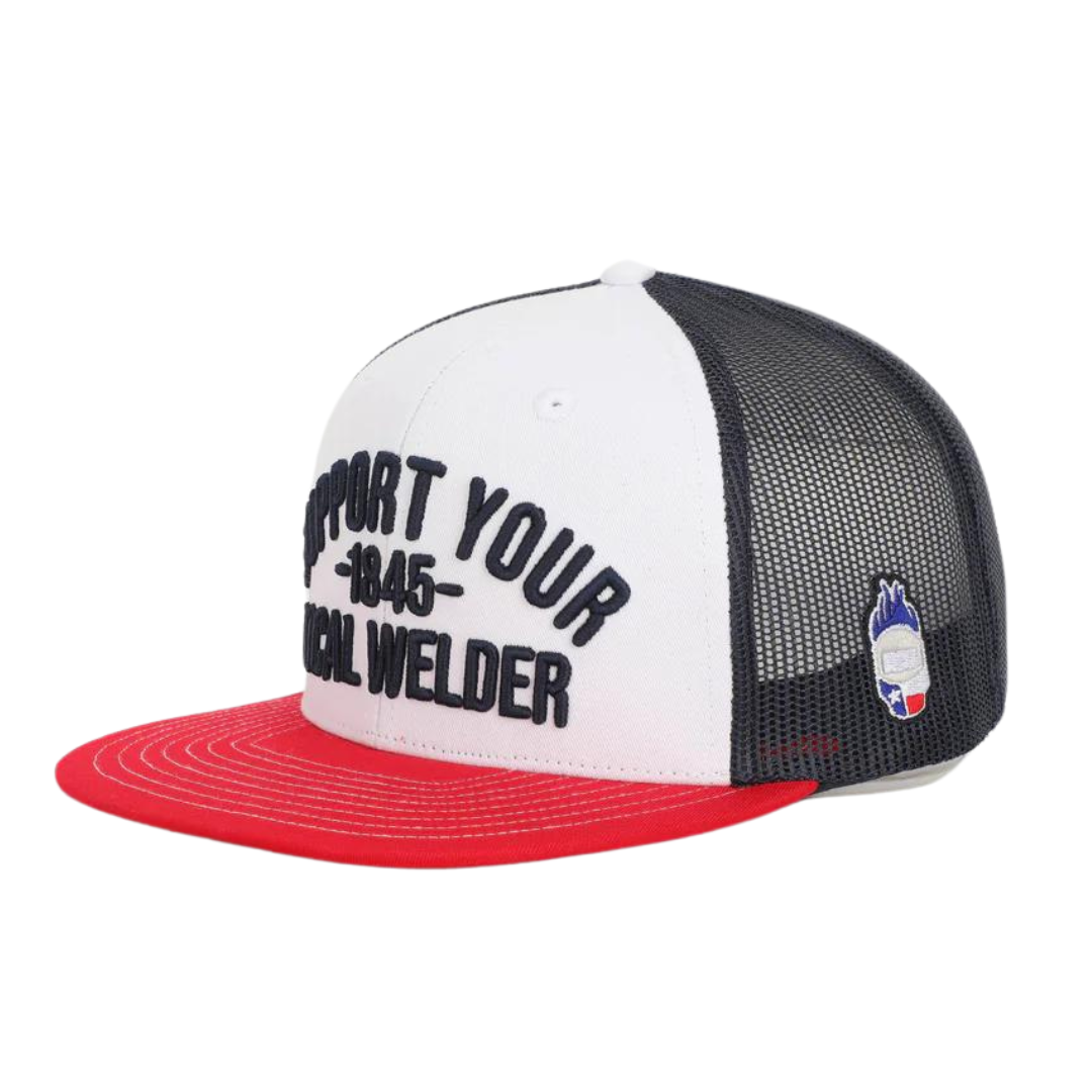 Outlaw - Support Your Local Welder, Flat Brim Hat