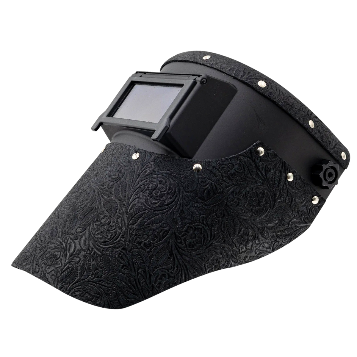 Outlaw Slimline Leather Welding Helmet Black Suede
