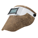 Saddle Tan Floral Leather