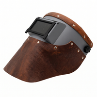 Grey Slimline Hood, Brown Leather