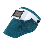 Turquoise Floral Leather
