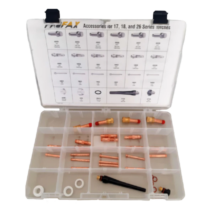 TIG Consumable Master Accessory Starter Kit - For 17, 18 & 26 Series Torches
