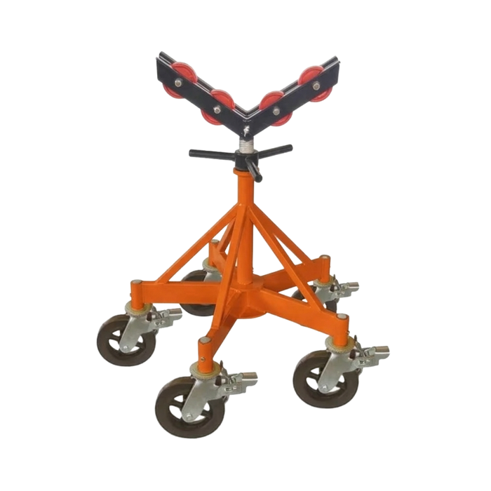 Powerweld&nbsp;5-Wheel HD Pipe Stand with Extra Large V-Head PW5WPS
