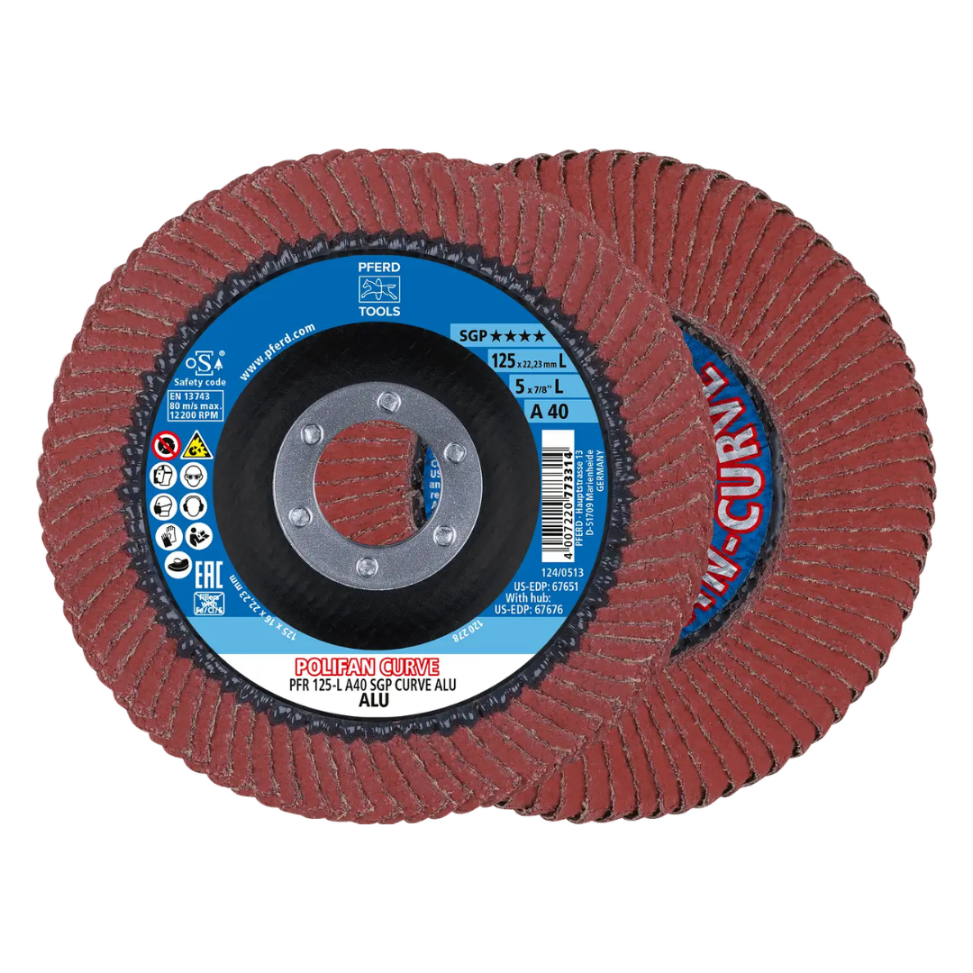 Pferd Polifan CURVE-ALU Flap Discs (Aluminum)