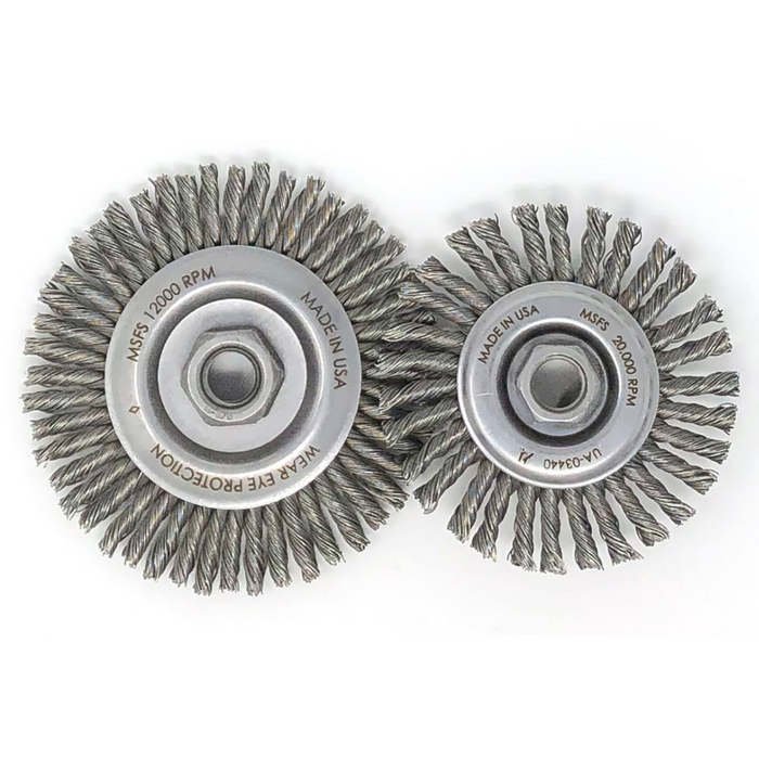 Pipeline Stringer Bead Wire Wheel Brushes - Carbon Steel Wire