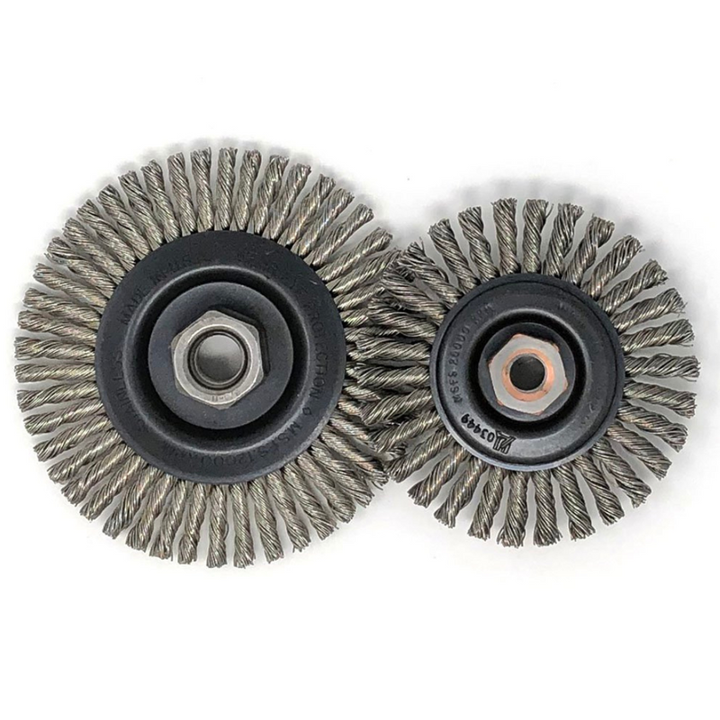 Pipeline Stringer Bead Wire Wheel Brushes - Stainless Steel Wire