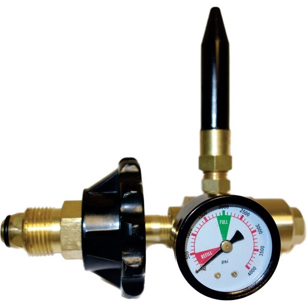 Helium Balloon Inflator Regulator with Gauge for CGA580 Tank Valves