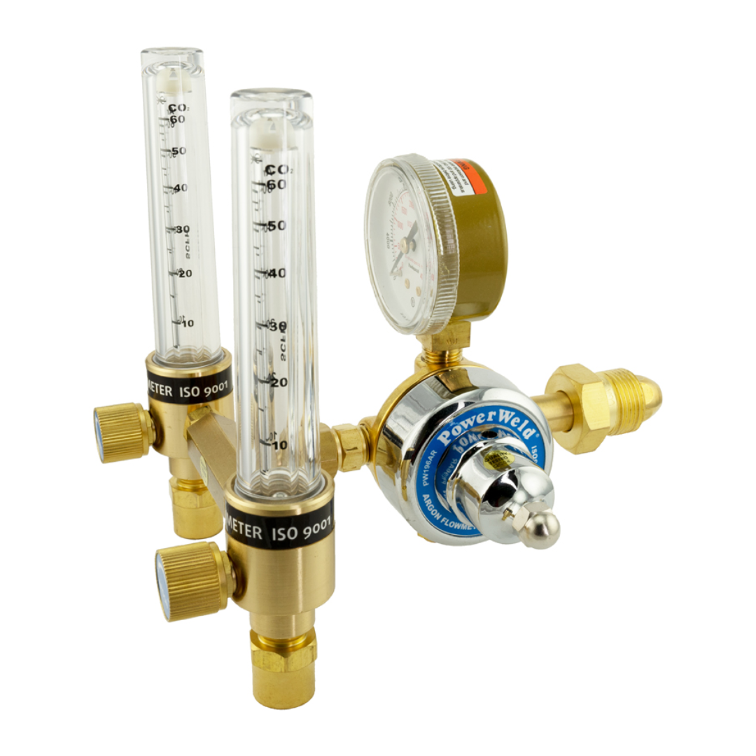 Powerweld Dual Inert Gas Regulator/Flowmeter