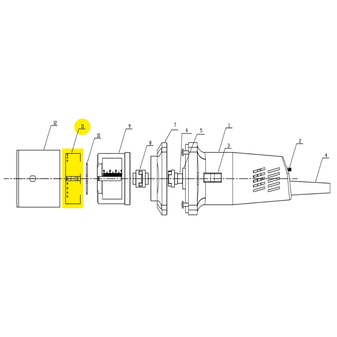 Replacement Angle Plate for Powerweld Handheld Tungsten Grinder