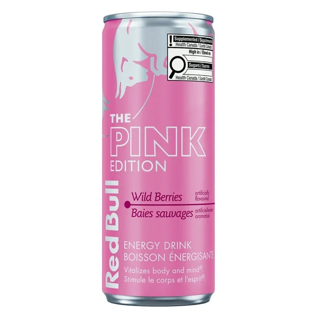 Red Bull Energy Drink, The Pink Edition, Wild Berry, 250ml