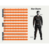 Rasco FR Hi-Vis Long Sleeve Shirt Size Chart