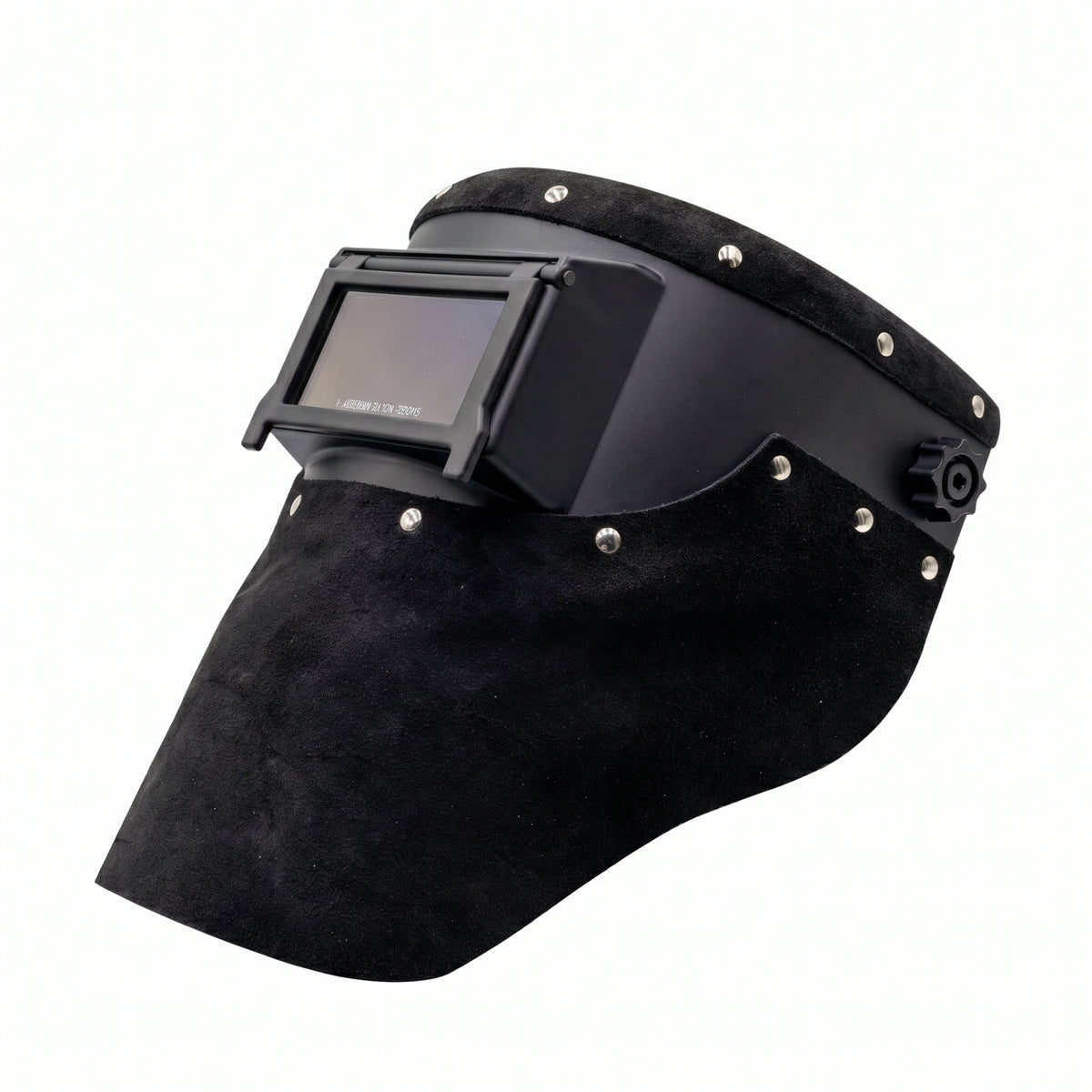 Outlaw Leather Slimline Welding Hood - Suede Leather