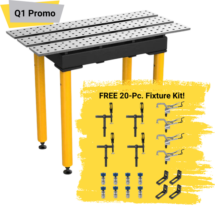 Promo! BuildPro MAX Slotted 4' x 2' + Fixture Kit