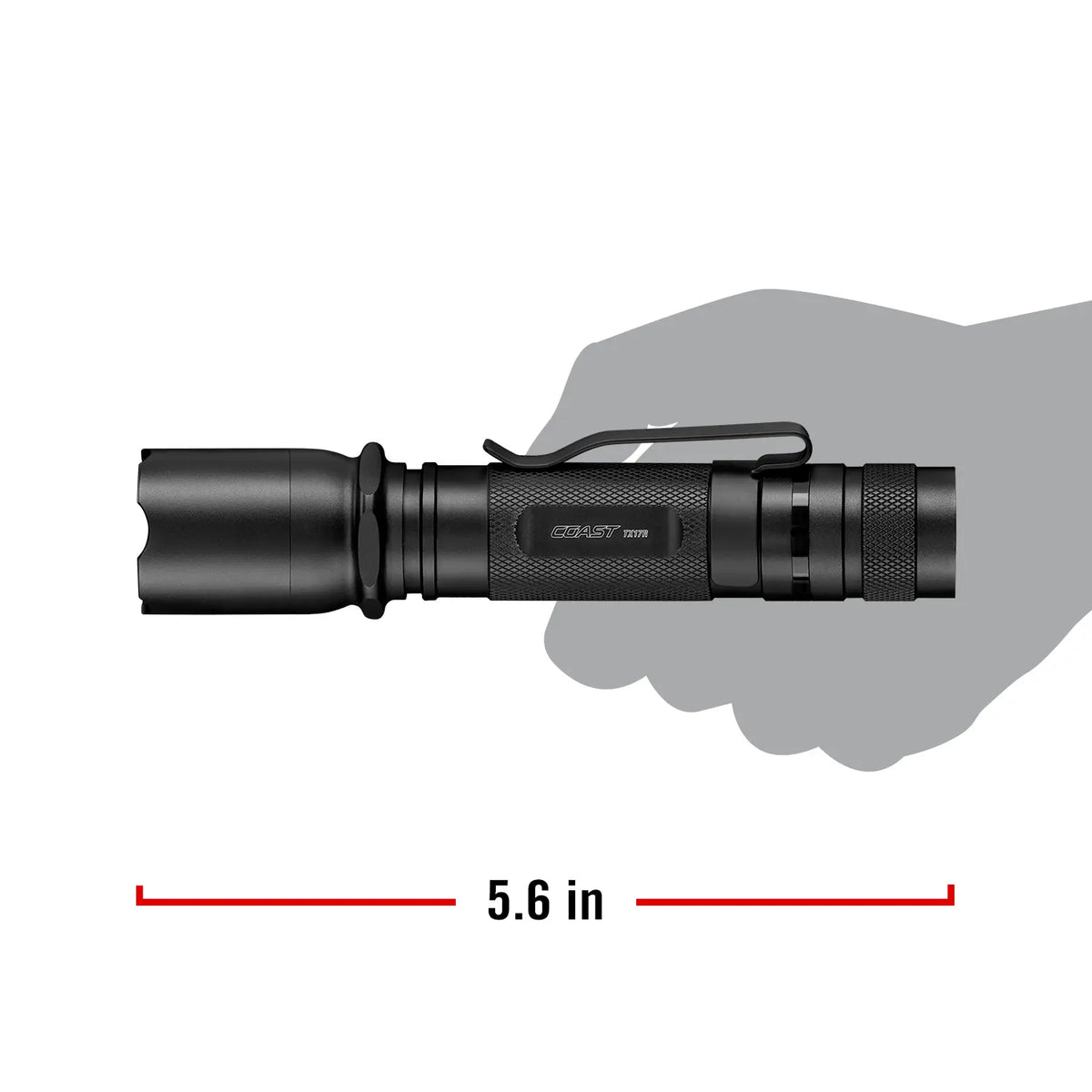 Coast TX17R 1250 Lumen Rechargeable Tactical Flashlight